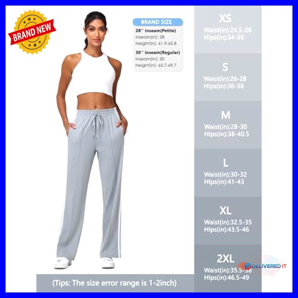 Loose Fit Athletic Track Pants with Zipper Pockets Drawstring Waist - Picture 6 of 6
